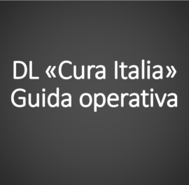 GUIDA OPERATIVA DL “CURA ITALIA”