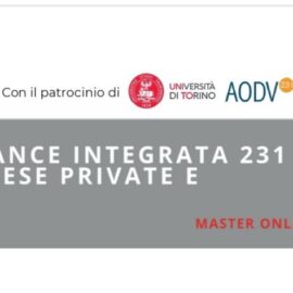MASTER EXECUTIVE IN “LA COMPLIANCE INTEGRATA NELLE IMPRESE PUBBLICHE E PRIVATE”
