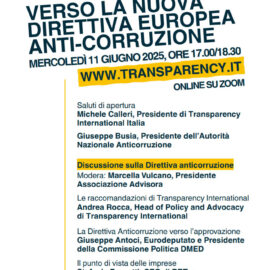 VERSO LA NUOVA DIRETTIVA ANTICORRUZIONE